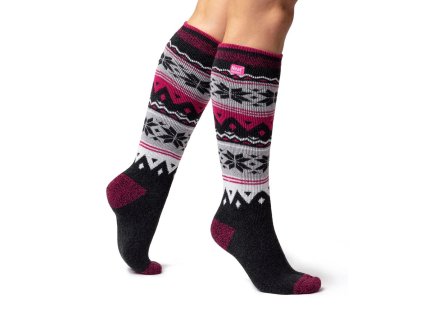 HEAT HOLDERS podkolenky dámské LITE MEDIUM- 1.6 káro CHA