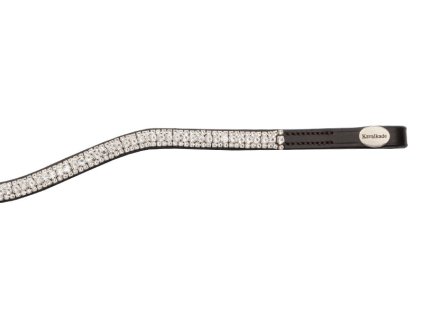 Kamínková čelenka na uzdečku Princess Kavalkade Brown/white