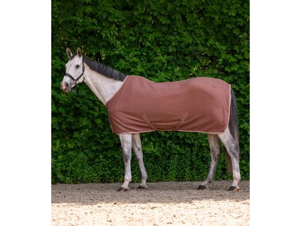 Odpocovací fleece deka s křížovým zapínáním Waldhausen (Velikost 115 cm, Barva black)