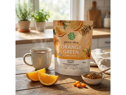 Orange green - bylinné bonbóny