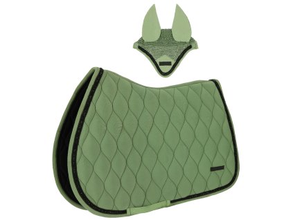 Sada dečka a čabraka EquiTheme Pearl, green