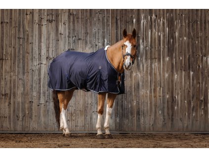 Savá a prodyšná Micro Mesh deka EquiTheme, Navy