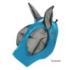 comfortfit lycra fly mask tyrkysová