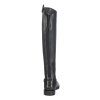 Vysoké jezdecké boty kožené  -Titanium Style- extra short,width XL black
