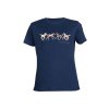 Dětské jezdecké tričko -Pony Club- deep blue