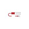 Kabel připojovací s drátěnou spojkou ve tvaru srdce, 125 cm, očko 8 mm