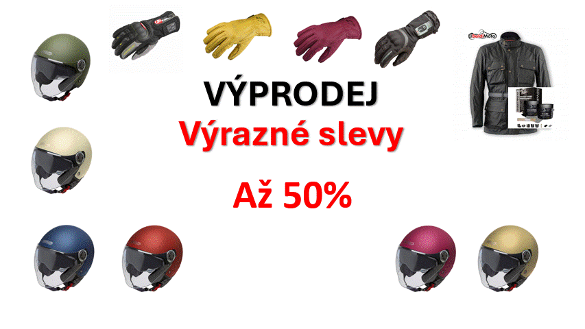 Výprodej – ulovte slevy na moto vybavení
