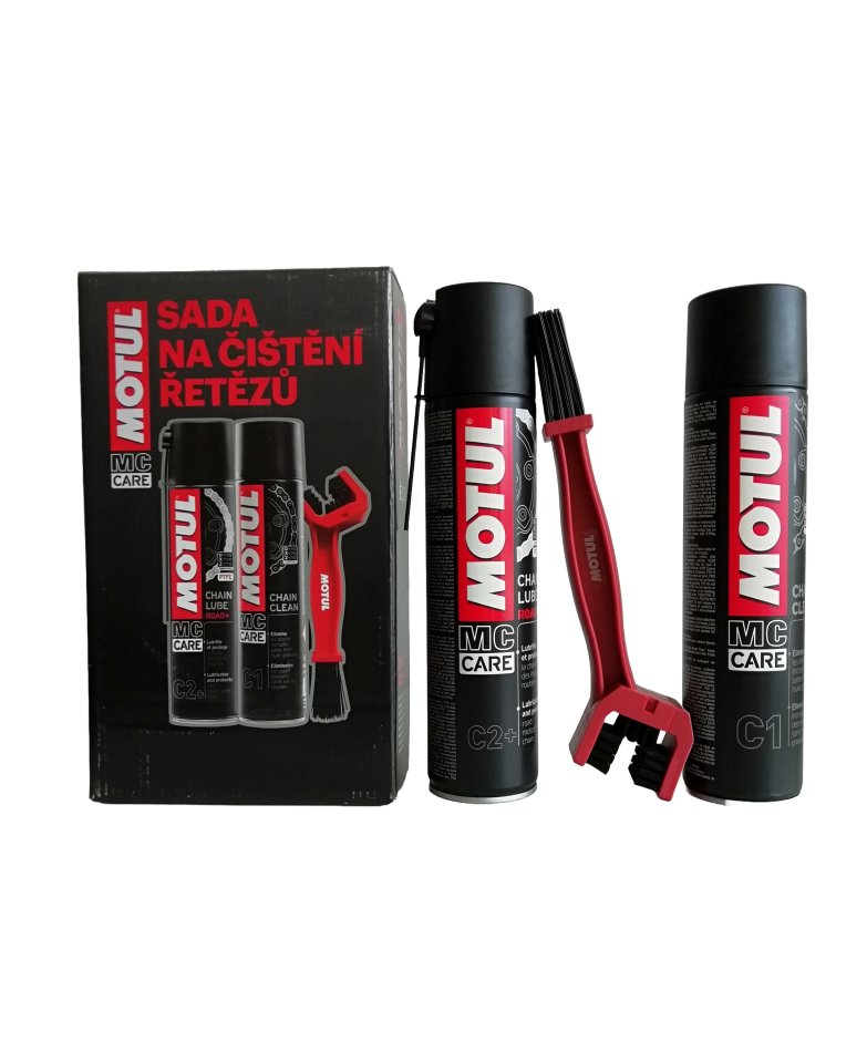 Čištění řetězů motocyklu