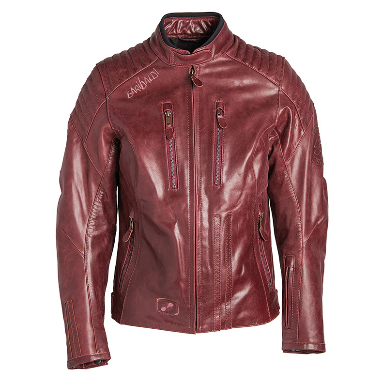 Kožená Dámská moto bunda Bullrider Lady Oxblood