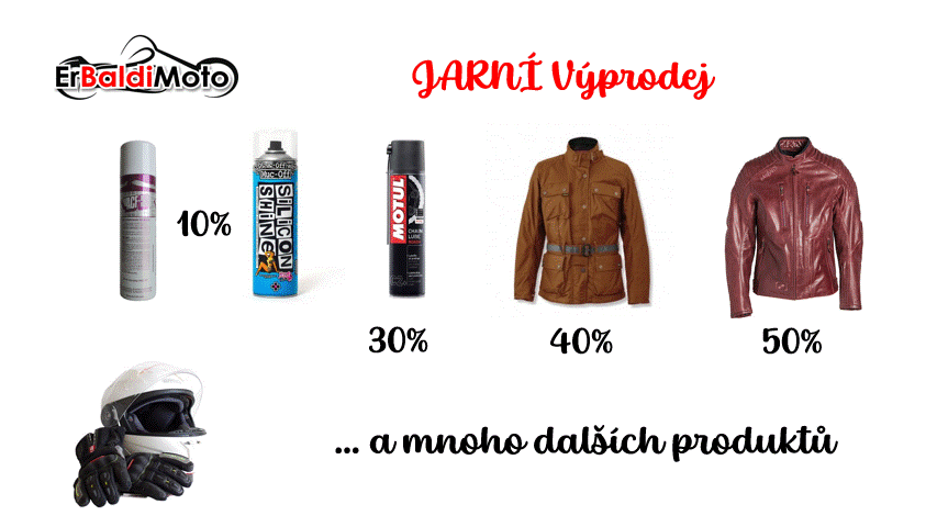 Výprodej – ulovte slevy na moto vybavení
