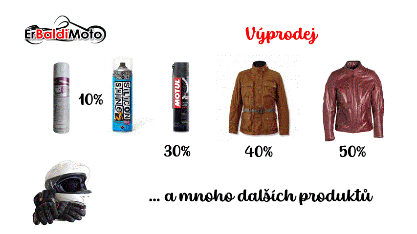 Výprodej – ulovte slevy na moto vybavení