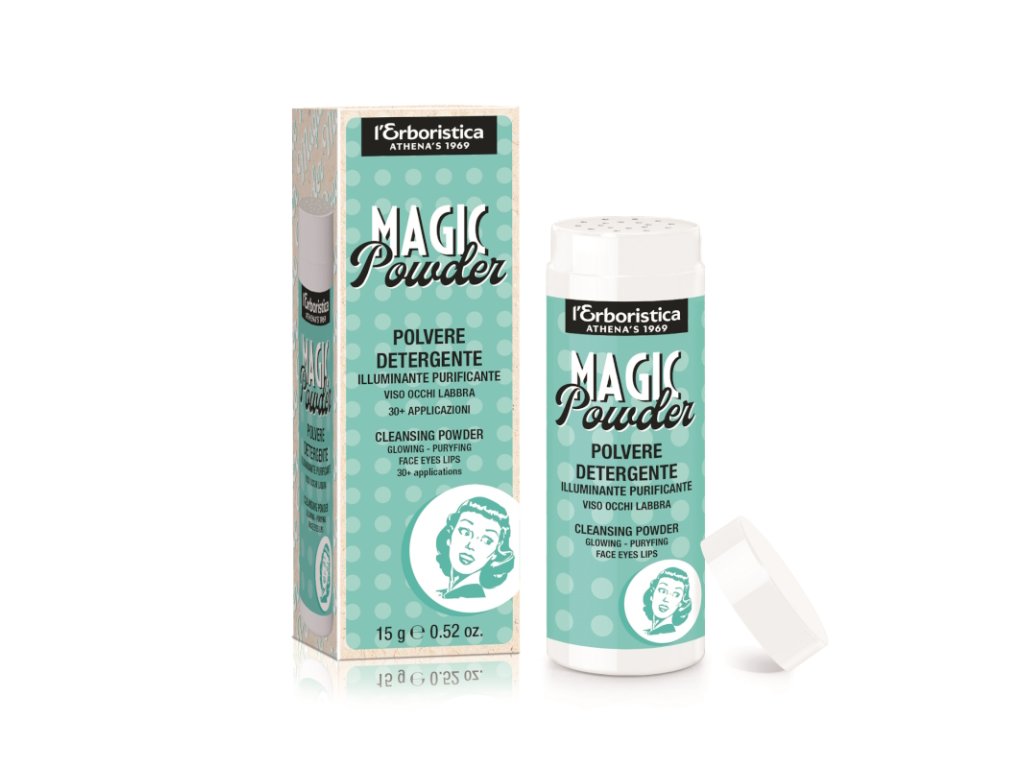 Erboristica Vintage Magic Powder čistící pudr tvář-oči-rty 15 g
