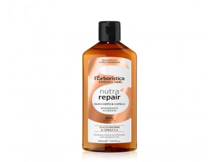 Erboristica Nutra Repair tělový a vlasový olej s baobabovým olejem 200 ml