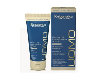 Erboristica Uomo Active Sprchový gel a šampon 2v1 revitalizující a regenerační s kofeinem a vitaminovým komplexem 200 ml