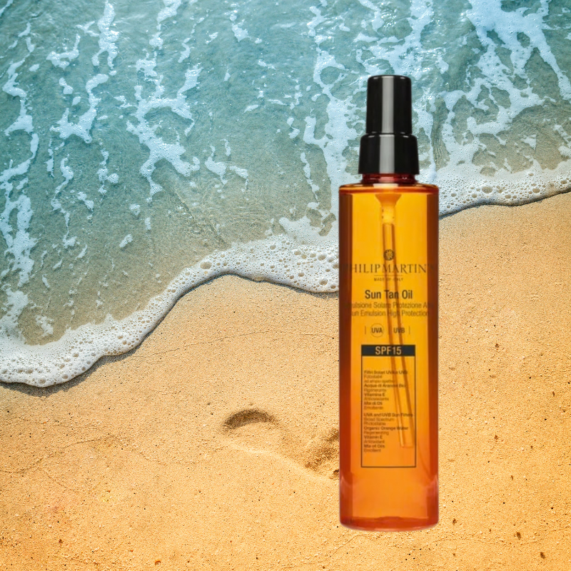 SUN TAN OIL SPF 15 olej na opalování na tělo i vlasy