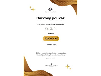 Dárkový poukaz 12.000 Kč