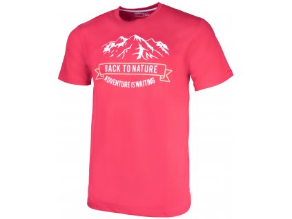 Pánské tričko ERCO BACK TO NATURE RED červená