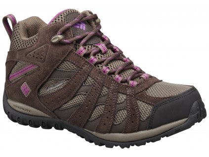 Dámské boty Columbia REDMOND MID WP 256 Mud, Intense violet hnědá