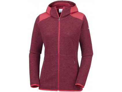 Dámská mikina Columbia Coggin Peak™ FZ Hooded Fleece 633 červená