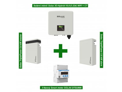 SET Solax X3 G4 10kW + T58 11,6kWh + Smart meter