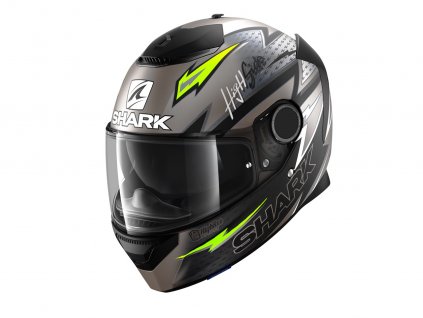 Prilba SHARK Spartan 1.2 ADRIAN Parassol Anthracite Black Yellow AKY