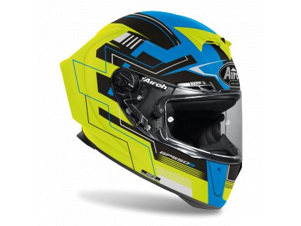 Prilba Airoh GP550S Challenge Blue Yellow Matt 1