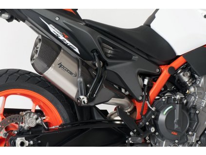 Výfuk HP CORSE KTM 890 DUKE L-R-GP 2021-2023 SP-3 CARBON SHORT 230 TITANIUM KTSP3SR89DT-AB