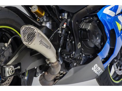 Výfuk HP CORSE SUZUKI GSX-R 1000 2017-20 HYDROFORM SHORT R SATIN XSUHY20PR1017S-AB