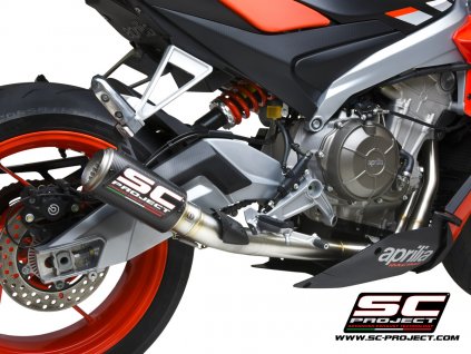 Výfuk SC Project APRILIA TUONO 660 21-22 Celý výfukový systém 2-1 CR-T A23B-AC36CR
