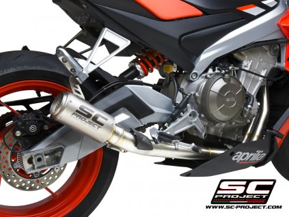 Výfuk SC Project APRILIA TUONO 660 21-22 Celý výfukový systém 2-1 CR-T A23B-AC36TR
