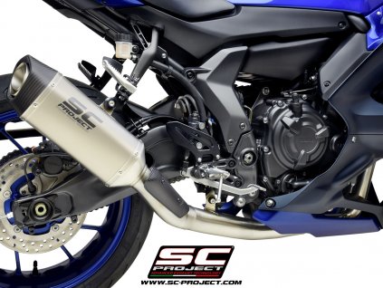 Výfuk SC Project YAMAHA YZF-R7 21-22 Celý výfukový systém 2-1 SC1-S Y36A-C125T