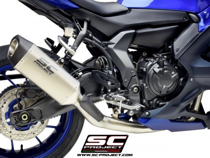 Výfuk SC Project YAMAHA YZF-R7 21-22 Celý výfukový systém 2-1 SC1-S Y36A-CDE124T