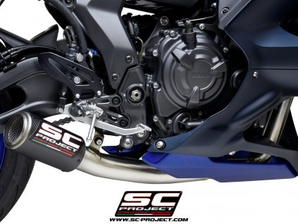 Výfuk SC Project YAMAHA YZF-R7 21-22 Celý výfukový systém 2-1 CR-T Y36A-CDE36C
