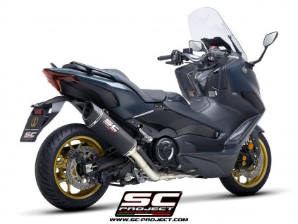 Výfuk SC Project YAMAHA T-MAX 560 2022 Celý systém 2-1 SC1-R Y34B-C93C