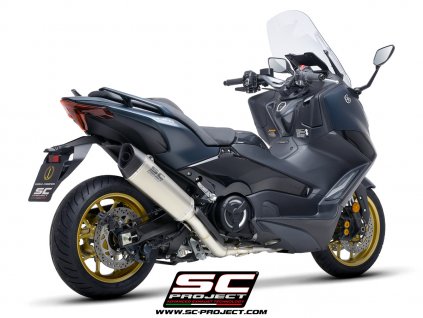 Výfuk SC Project YAMAHA T-MAX 560 2022 Celý systém 2-1 SC1-R Y34B-C93T