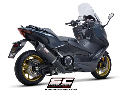 Výfuk SC Project YAMAHA T-MAX 560 2022 Celý systém 2-1 SC1-R Y34B-CMB93C
