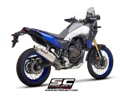 Výfuk SC Project YAMAHA TENERE 700 21-22 2-1 kompatibilný s SC1-R, Rally Raid, X-Plorer II, Rally Raid zvýšený Y28B-FS-SS