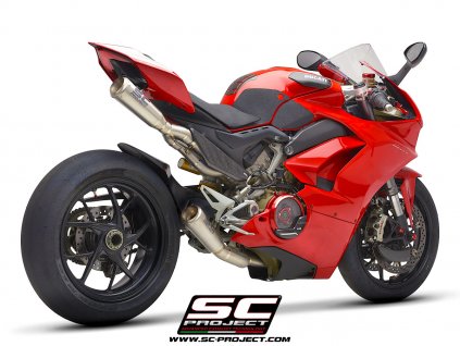Výfuk SC Project DUCATI Panigale V4/ V4 S 19-20 Celý výfukový systém 4-2 S1-GP D26A-TC43T
