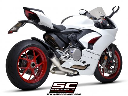 Výfuk SC Project DUCATI Panigale V2 20-22 Polovičný výfukový systém 2-1 S1 D35A-LT41T
