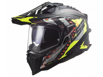 Prilba LS2 MX701 C Explorer EXTEND MATT H-V YELLOW
