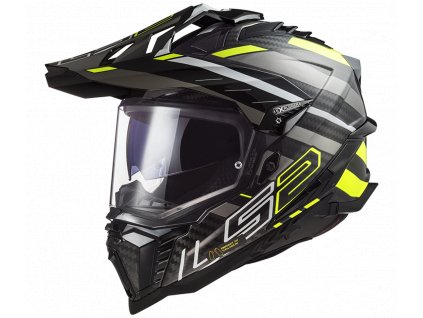 Prilba LS2 MX701 C EDGE BLACK H V YELLOW 06