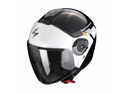 Prilba Scorpion EXO CITY II MALL Metal Black White Silver