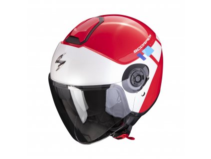 Prilba Scorpion EXO CITY II MALL Red White Blue