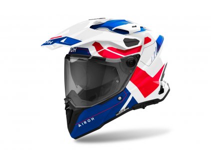 Prilba AIROH COMMANDER 2 REVEAL Blue Red Gloss
