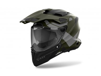 Prilba AIROH COMMANDER 2 REVEAL Military Green Matt