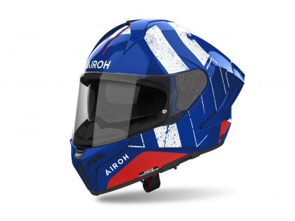 Prilba AIROH MATRYX SCOPE Blue Red Gloss