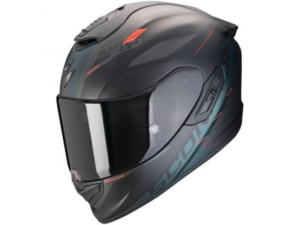 Prilba Scorpion EXO 1400 Evo II Air Luma Matt Black Green