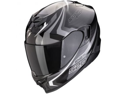 Prilba Scorpion EXO 520 Evo Air Terra Black Silver White