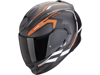 Prilba Scorpion EXO 491 Kripta Matt Black Orange White