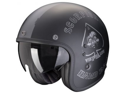 Prilba Scorpion Belfast EVO Spade Matt Black Silver
